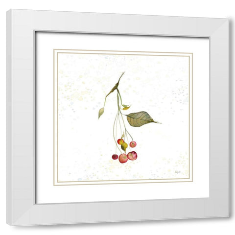Botticelli Plants III White Modern Wood Framed Art Print with Double Matting by Rice, Kristy