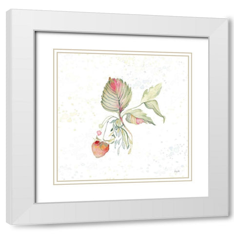 Botticelli Plants V White Modern Wood Framed Art Print with Double Matting by Rice, Kristy