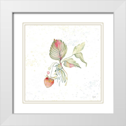 Botticelli Plants V White Modern Wood Framed Art Print with Double Matting by Rice, Kristy