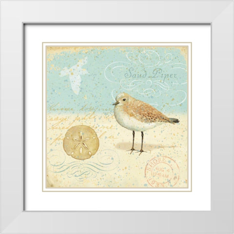 Natural Seashore II White Modern Wood Framed Art Print with Double Matting by Brissonnet, Daphne