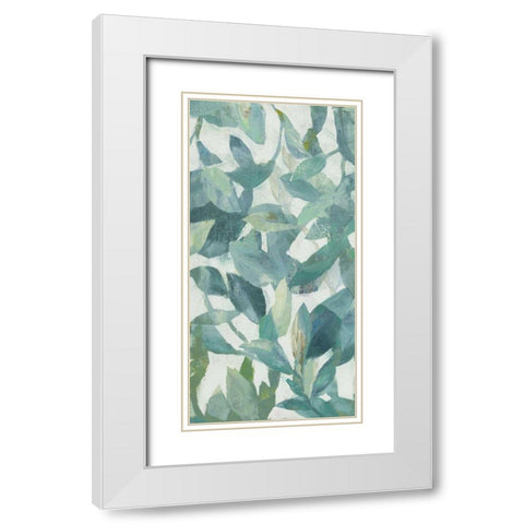 Summer Garden Greenery II Light White Modern Wood Framed Art Print with Double Matting by Nai, Danhui