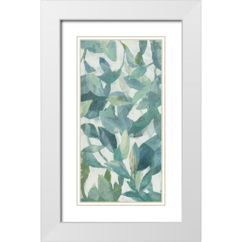 Summer Garden Greenery II Light White Modern Wood Framed Art Print with Double Matting by Nai, Danhui