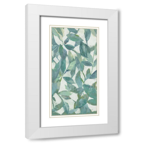 Summer Garden Greenery III Light White Modern Wood Framed Art Print with Double Matting by Nai, Danhui