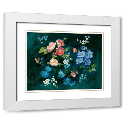 Abbey Garden White Modern Wood Framed Art Print with Double Matting by Nai, Danhui