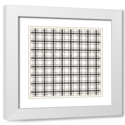 Lake Sketches Pattern IV White Modern Wood Framed Art Print with Double Matting by Brissonnet, Daphne