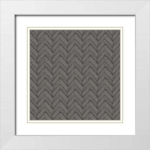 Lake Sketches Pattern VIB White Modern Wood Framed Art Print with Double Matting by Brissonnet, Daphne