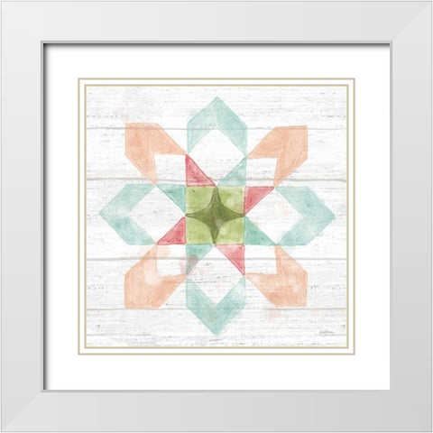 Pastel Flower Market VIII White Modern Wood Framed Art Print with Double Matting by Urban, Mary