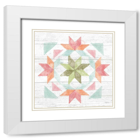 Pastel Flower Market XI White Modern Wood Framed Art Print with Double Matting by Urban, Mary