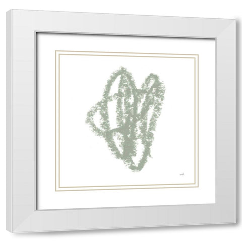 Doodles I White Modern Wood Framed Art Print with Double Matting by Hershey, Moira