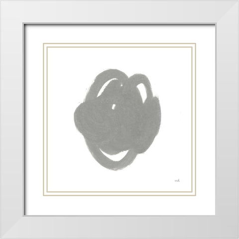 Doodles II White Modern Wood Framed Art Print with Double Matting by Hershey, Moira
