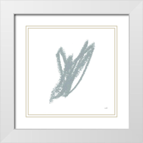 Doodles V White Modern Wood Framed Art Print with Double Matting by Hershey, Moira