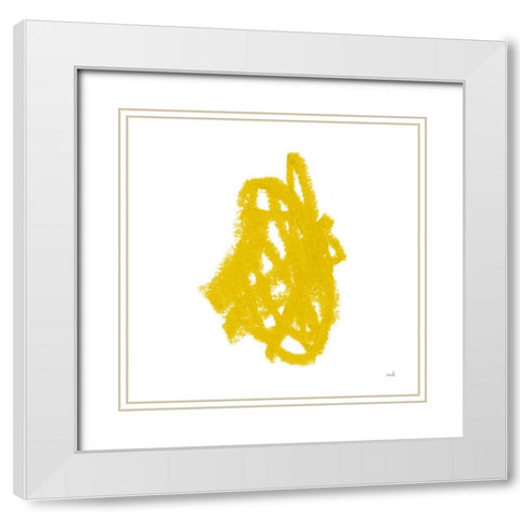 Doodles IX White Modern Wood Framed Art Print with Double Matting by Hershey, Moira