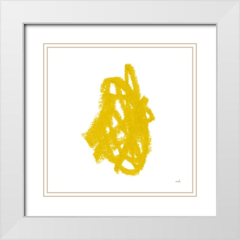 Doodles IX White Modern Wood Framed Art Print with Double Matting by Hershey, Moira