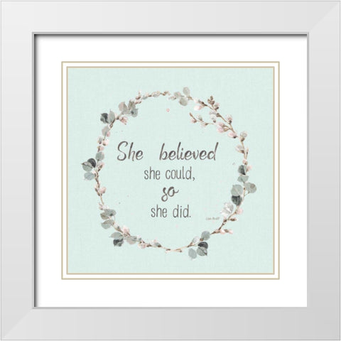 A Country Weekend XXVI v2 Turquoise White Modern Wood Framed Art Print with Double Matting by Audit, Lisa