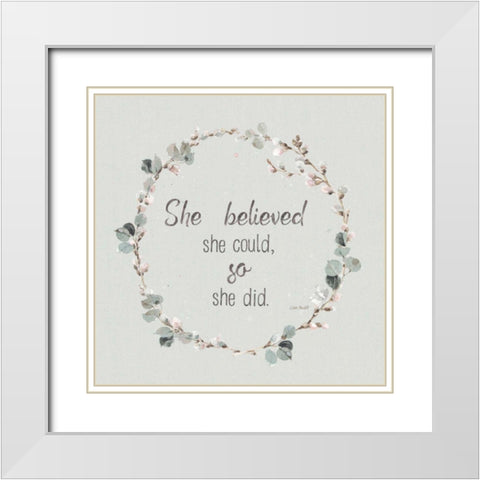 A Country Weekend XXVI v2 Sage White Modern Wood Framed Art Print with Double Matting by Audit, Lisa