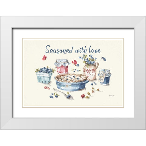 Summer Garden XII White Modern Wood Framed Art Print with Double Matting by Audit, Lisa