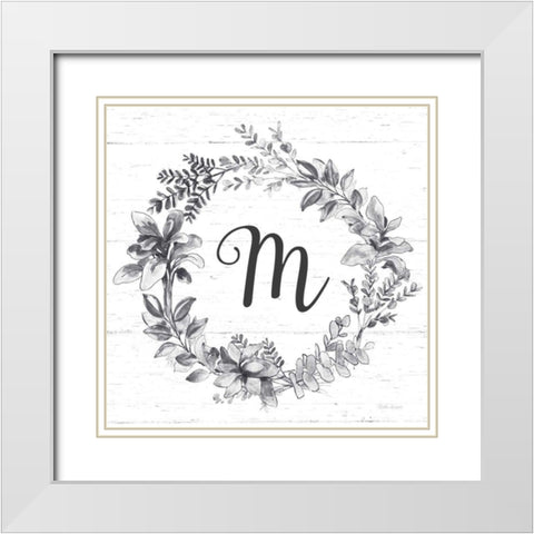 Farmhouse Cotton V v2 Gray White Modern Wood Framed Art Print with Double Matting by Grove, Beth