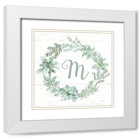 Farmhouse Cotton X v2 Sage White Modern Wood Framed Art Print with Double Matting by Grove, Beth