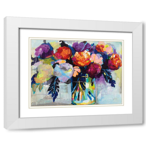 Birthday Celebration White Modern Wood Framed Art Print with Double Matting by Vertentes, Jeanette