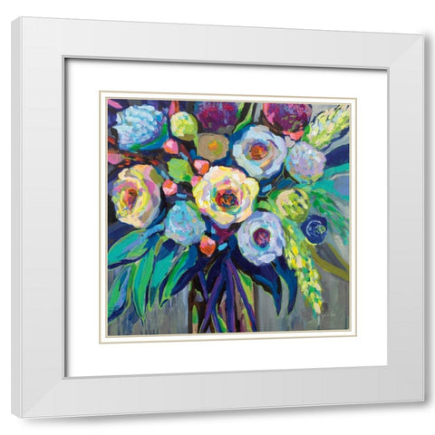 Nighttime White Modern Wood Framed Art Print with Double Matting by Vertentes, Jeanette