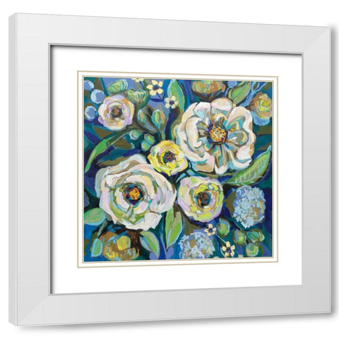 Ocean House White Modern Wood Framed Art Print with Double Matting by Vertentes, Jeanette