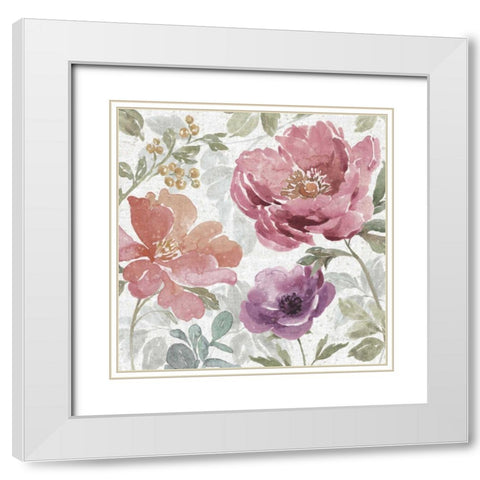 Springtime Bloom III Dark White Modern Wood Framed Art Print with Double Matting by Grove, Beth