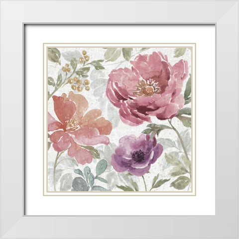 Springtime Bloom III Dark White Modern Wood Framed Art Print with Double Matting by Grove, Beth