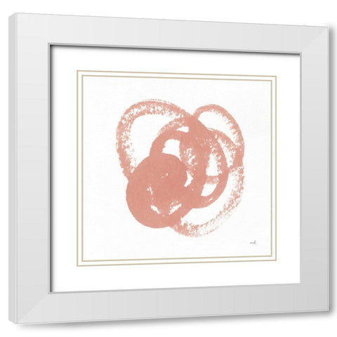 Scribbly Spring II White Modern Wood Framed Art Print with Double Matting by Hershey, Moira