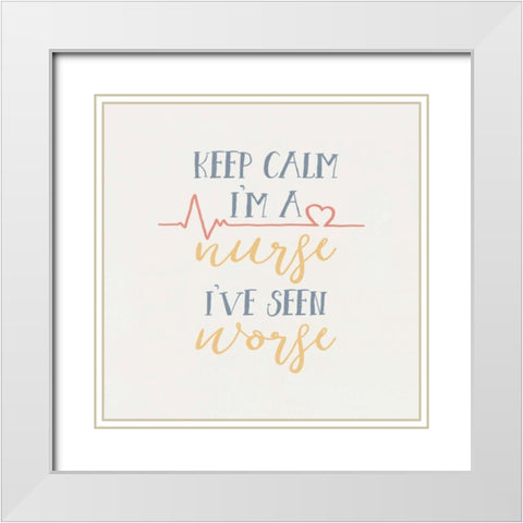 Nurse Inspiration II Color White Modern Wood Framed Art Print with Double Matting by Wild Apple Portfolio