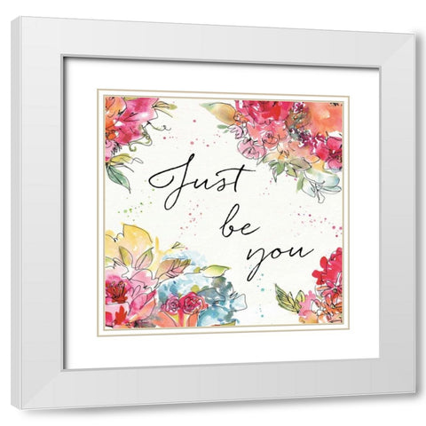 Floral Figures IX White Modern Wood Framed Art Print with Double Matting by Tavoletti, Anne