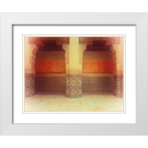 Palace Walk v2 Crop White Modern Wood Framed Art Print with Double Matting by Bevan, Keri