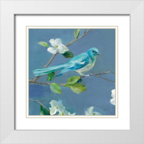 Spring in the Neighborhood IV White Modern Wood Framed Art Print with Double Matting by Nai, Danhui