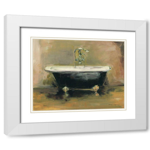 Vintage Tub I Light White Modern Wood Framed Art Print with Double Matting by Hageman, Marilyn
