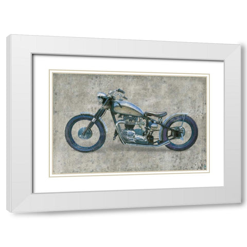 Lets Roll II Grunge White Modern Wood Framed Art Print with Double Matting by Wiens, James