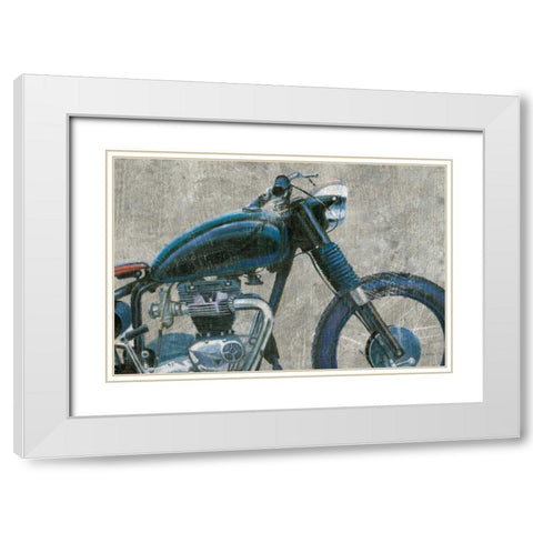 Lets Roll I Grunge Crop White Modern Wood Framed Art Print with Double Matting by Wiens, James