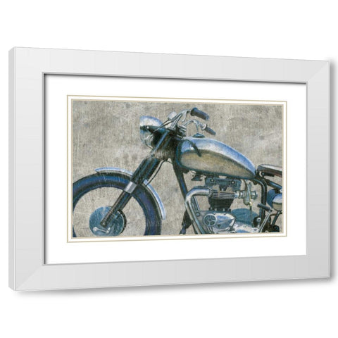 Lets Roll II Grunge Crop White Modern Wood Framed Art Print with Double Matting by Wiens, James