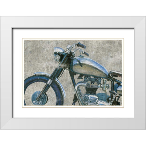 Lets Roll II Grunge Crop White Modern Wood Framed Art Print with Double Matting by Wiens, James