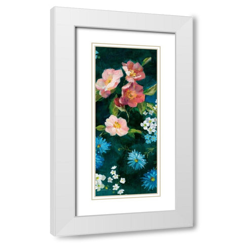 Abbey Garden II White Modern Wood Framed Art Print with Double Matting by Nai, Danhui