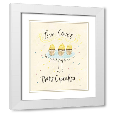 Sweet Life II Light White Modern Wood Framed Art Print with Double Matting by Jackson, Jenaya