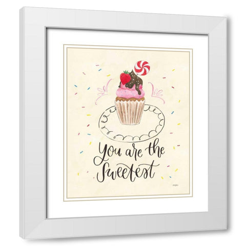 Sweet Life III Light White Modern Wood Framed Art Print with Double Matting by Jackson, Jenaya