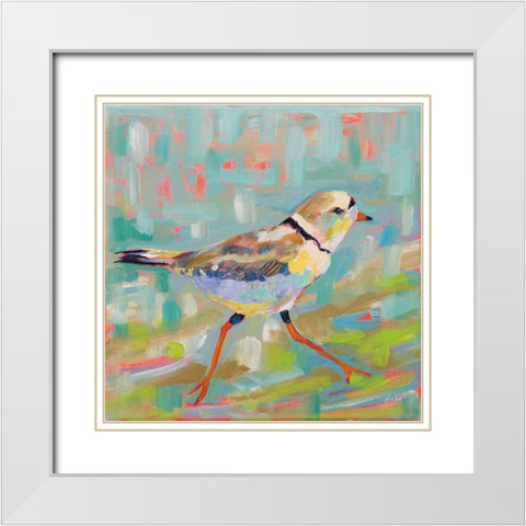 Coastal Plover I White Modern Wood Framed Art Print with Double Matting by Vertentes, Jeanette