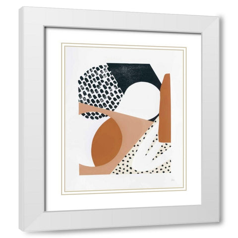 Luminous Tumble I Warm White Modern Wood Framed Art Print with Double Matting by Marshall, Laura