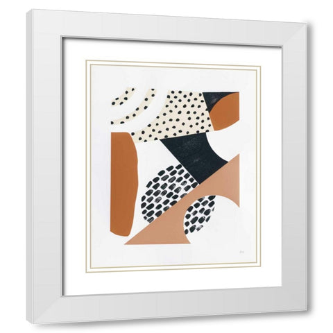 Luminous Tumble II Warm White Modern Wood Framed Art Print with Double Matting by Marshall, Laura