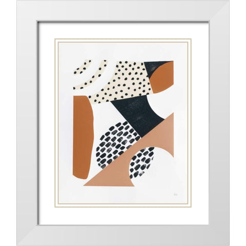 Luminous Tumble II Warm White Modern Wood Framed Art Print with Double Matting by Marshall, Laura