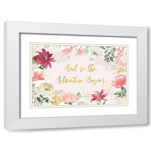 All You Need is Love I White Modern Wood Framed Art Print with Double Matting by Grove, Beth