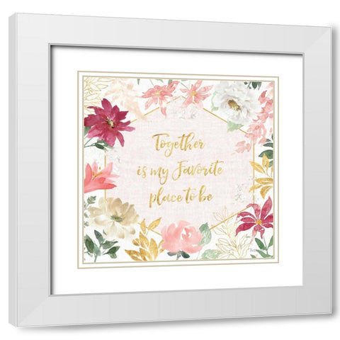 All You Need is Love II White Modern Wood Framed Art Print with Double Matting by Grove, Beth