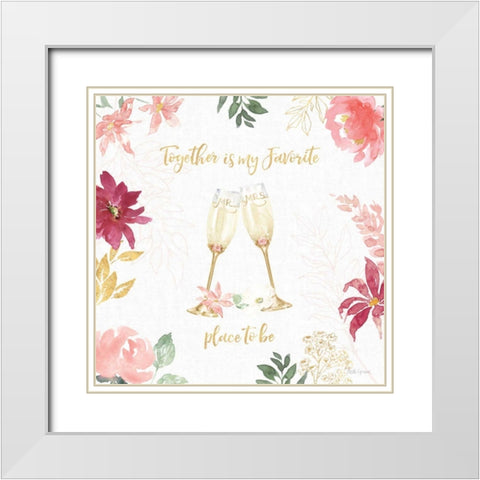 All You Need is Love IV White Modern Wood Framed Art Print with Double Matting by Grove, Beth