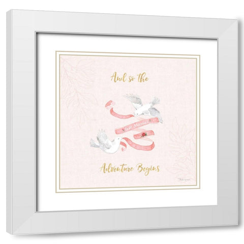 All You Need is Love X Pink White Modern Wood Framed Art Print with Double Matting by Grove, Beth
