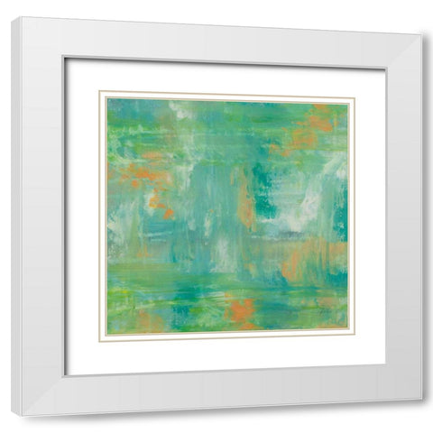 Ecstasy White Modern Wood Framed Art Print with Double Matting by Vertentes, Jeanette