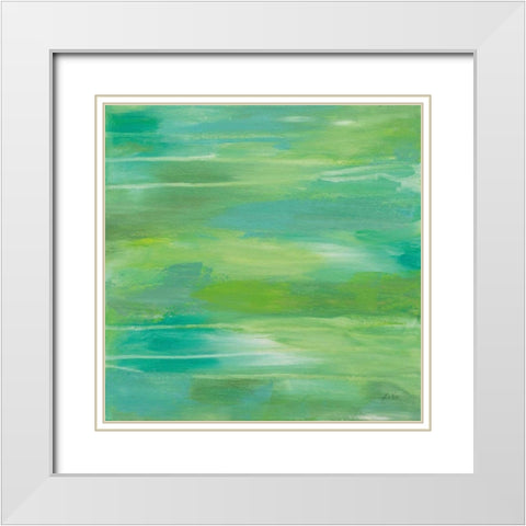 Elation White Modern Wood Framed Art Print with Double Matting by Vertentes, Jeanette